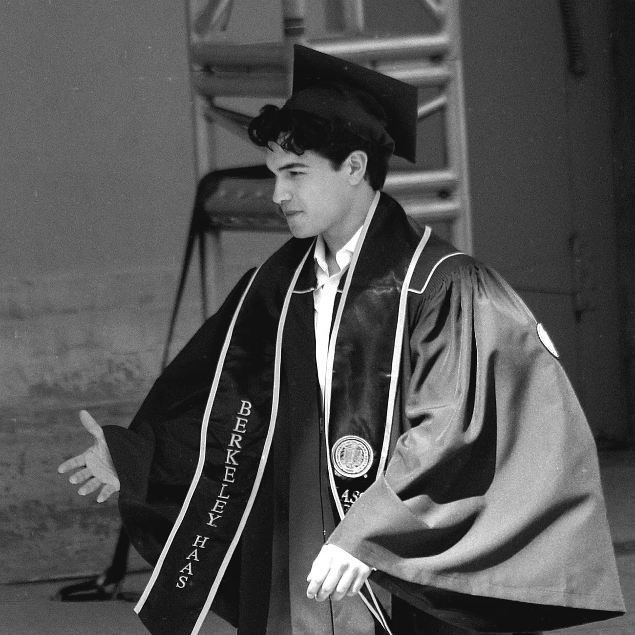 Arnav Jamwal at his UC Berkeley Haas commencement, 2026
